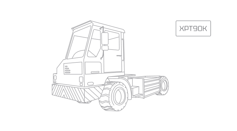 Портовый тягач XCMG XPT90К - фото Портовый тягач XCMG XPT90К