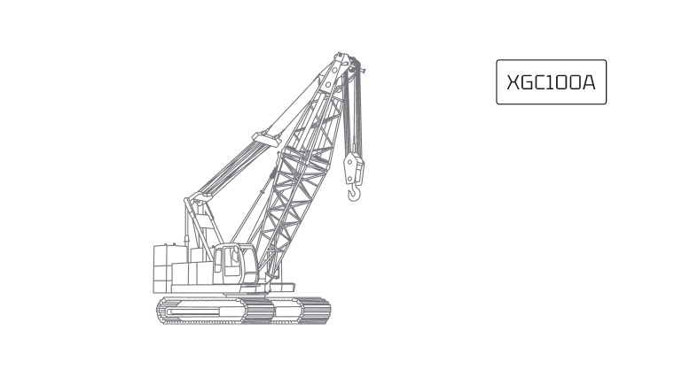 Гусеничный кран XCMG XGC100A Гусеничный кран XCMG XGC100A